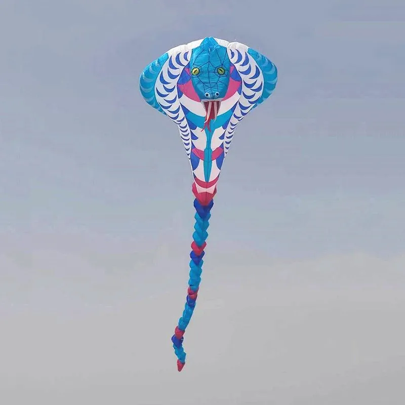 Free shipping 20m large snake kites flying pipa brasileira dragon kite carretilha de pipa de madeiras gel blaster kite reel fun