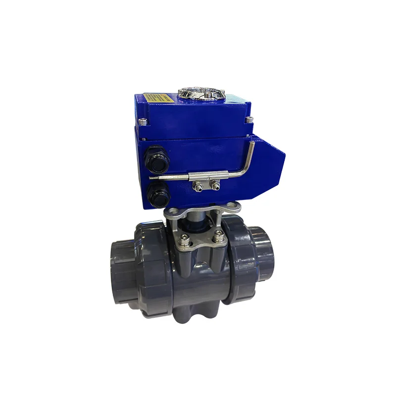 Compact electric diverter ball valve double, support water medium