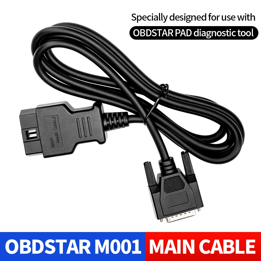 OBDSTAR M001 Main Cable DB25 OBD2 16 Pin Diagnostic Cable for Key Master DP X300 DP Plus Pro4 IMMO Key Programming Tablets