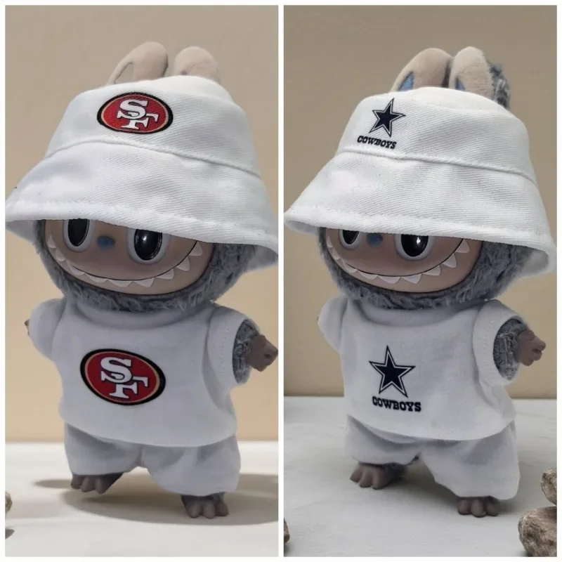 Clothes only] LABUBU blind box one, two, three generations of clothes Labubu baby clothes rugby uniforms baseball uniforms