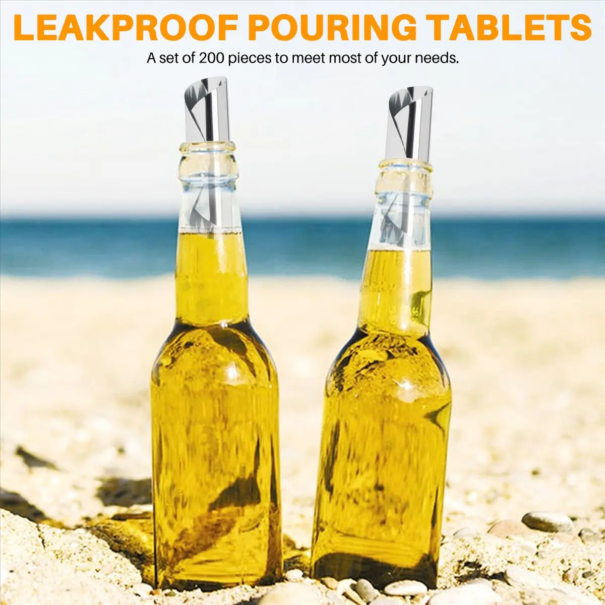 A252K 150 Pcs 3 Inch Silver Wine Pourer Discs Drip-Proof Drip Pouring Pour Spout Pour Wine Thin  SUMMER