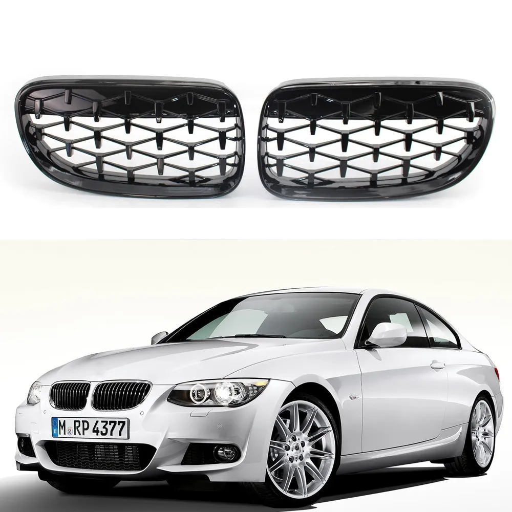 

2X автомобильный передний бампер с бриллиантами в стиле метеори, сменные гоночные грили 51137254967 для BMW 3 серии E92 E93 LCI 2-Doors10-12