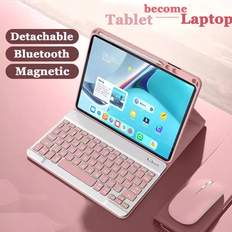 لوحة مفاتيح وفأرة ذكية لهاتف هواوي Matepad Air ، حافظة مغناطيسية ، فتحة قلم رصاص ، Matepad Pro 11 "، 11.5" ، 2011 ، 2023 ، 2023 ، 2021