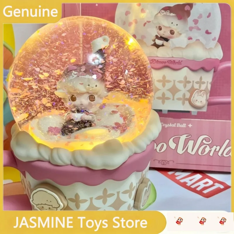 

Оригинальный POP MART Dimoo Heartbeat Special Series: Хрустальный шар ручной работы для декора дома, детский подарок-сюрприз на день рождения