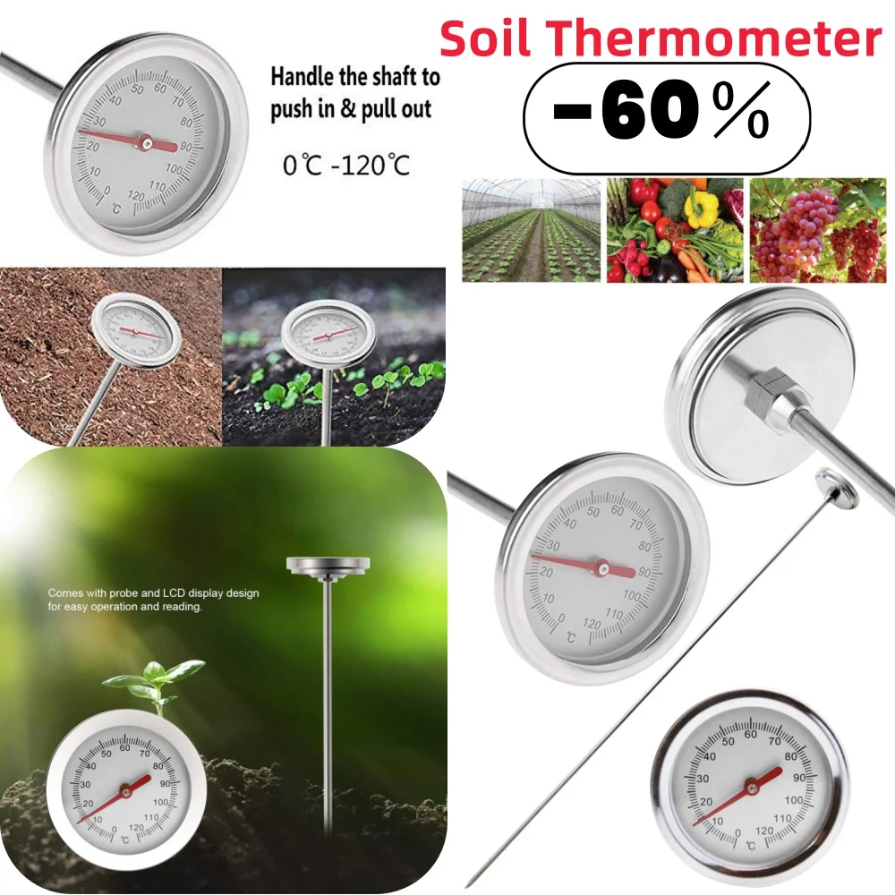 

Stainless Steel Oven Thermometer Kitchen Barbecue Bbq Food Bread Thermometer Gauge Microwave Cooker Baking Thermometer