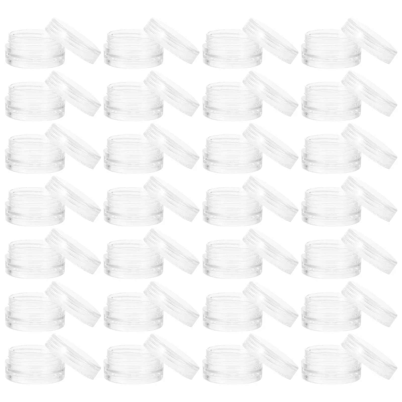 

50 шт. многоразовых компактных герметичных контейнеров для косметических кремов, мазей, лосьонов и бальзамов