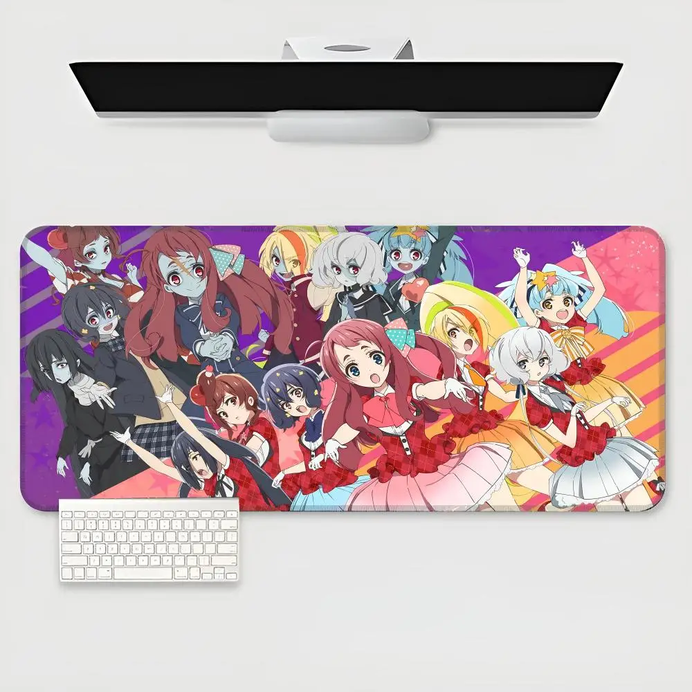 Zombie Land Saga Mouse Pad game teclado XXL Mouse Pad Large Computer Laptop Non-slip Keyboard Desk Mat Mousepad