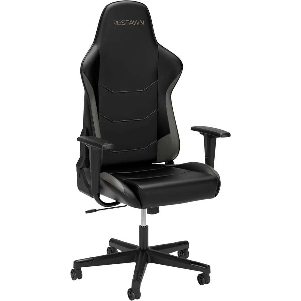 Ergonomic Gamer Chair PC Computer Chair with Integrated Headrest, for Adults 135 Degree Recline with Angle Lock - Gray