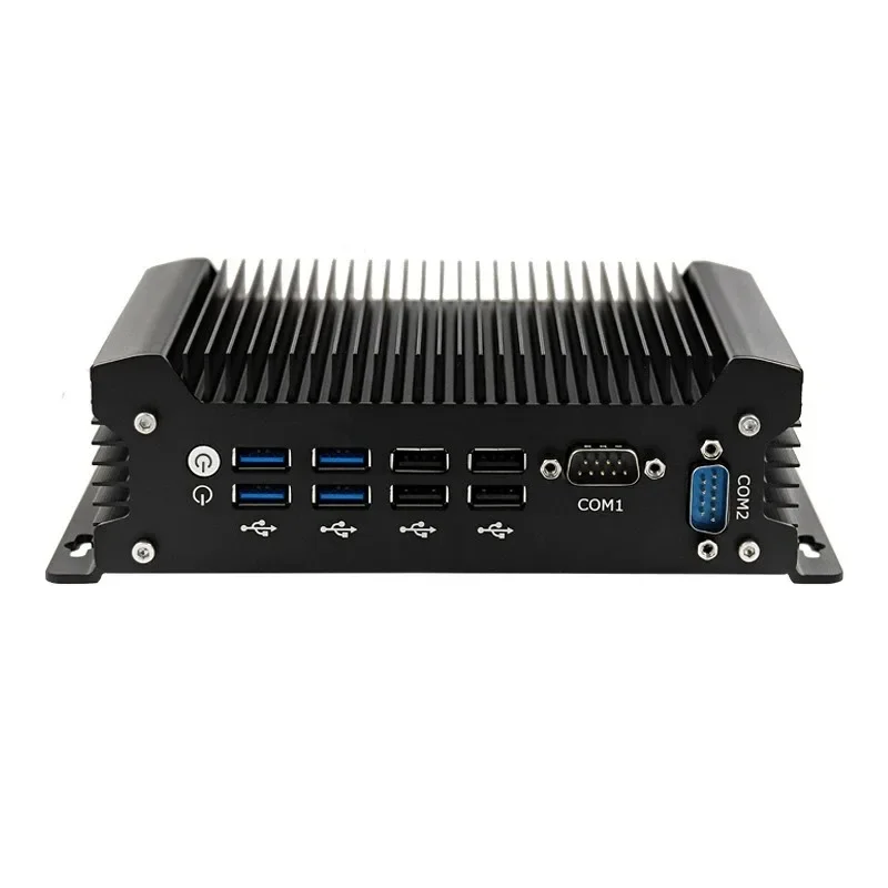 Industrial control host, dual network double string mini industrial computer, fanless 8USB small industrial computer