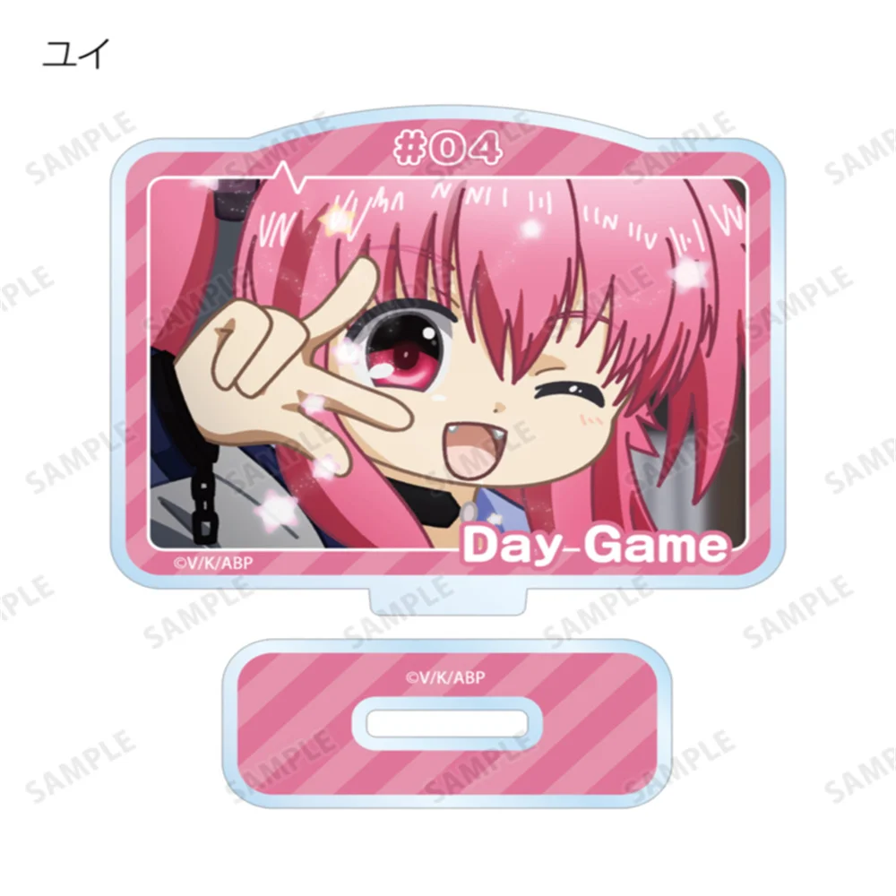 10CM NEW Anime Angel Beats Acrylic Keychain Model Cosplay Characters Ornament Accessories Good Collection Gifts
