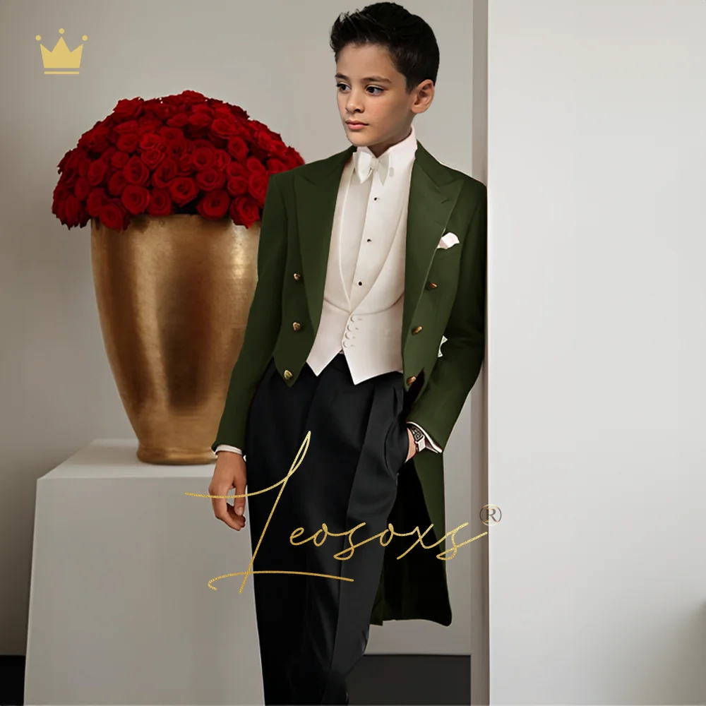 Costume décontracté en lin léger pour garçon, ensemble 2 pièces (veste + pantalon), vêtements de plage personnalisés pour fête de mariage et vacances pour enfants