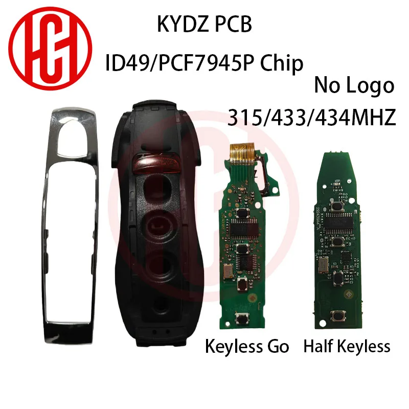 

Keyless Go/No Keyless ID49 PCF7945P 315/433/434MHz KYDZ Car Remote Key For Porsche Macan Panamera Cayenne 3/4/5Buttons