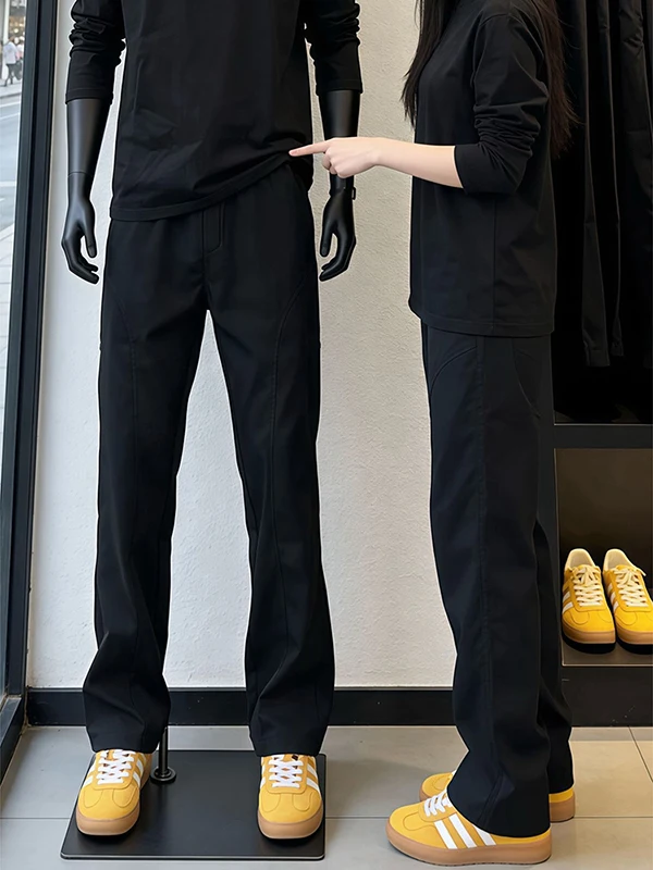 

Мужские спортивные брюки Slim Fit American Style с высокой талией, быстросохнущие, прямого кроя, повседневные, для весеннего сезона