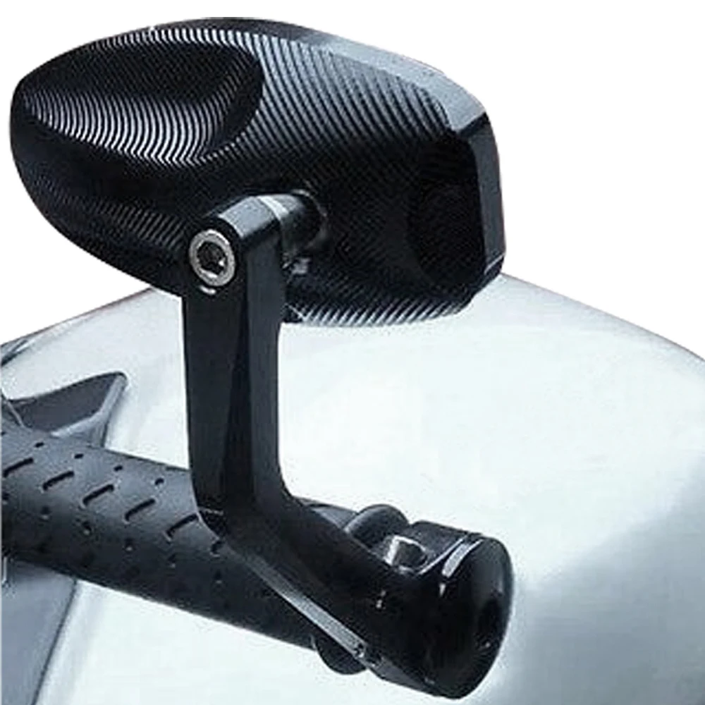 2pcs Motorcycle Rearview Mirrors CNC Motorcycle Bar End Black Rearview Side Mirrors for Triumph Speed Triple Accessories