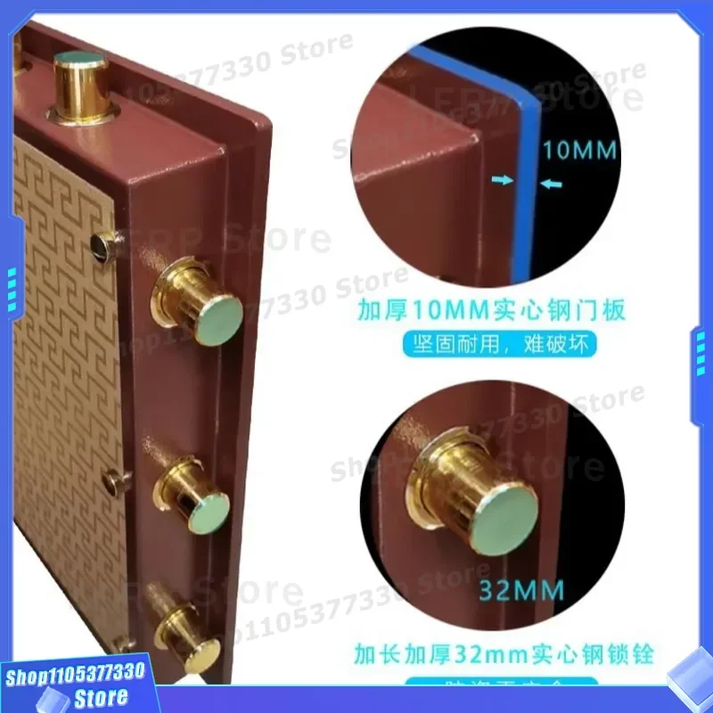 Heavy Duty Steel Safe Box Electronic Password Lock Anti Theft Security Deposit Box for Home Office Direct Sales Strong