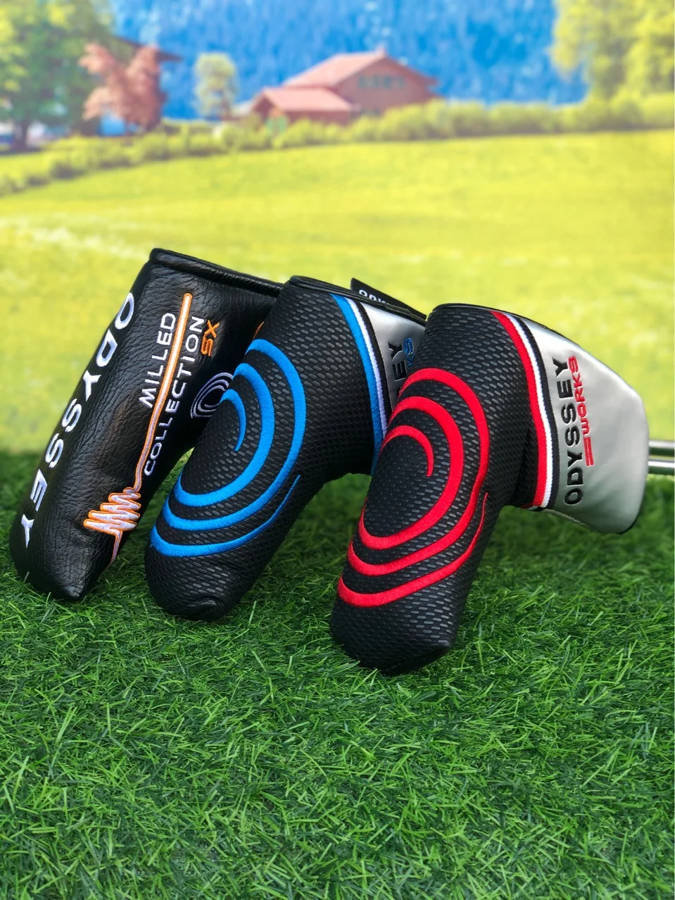

NEW Waterproof Blade Putter Cover w/Magnetic Strip - Heavy Duty PU Leather Golf Headcover for Newport Style Putters