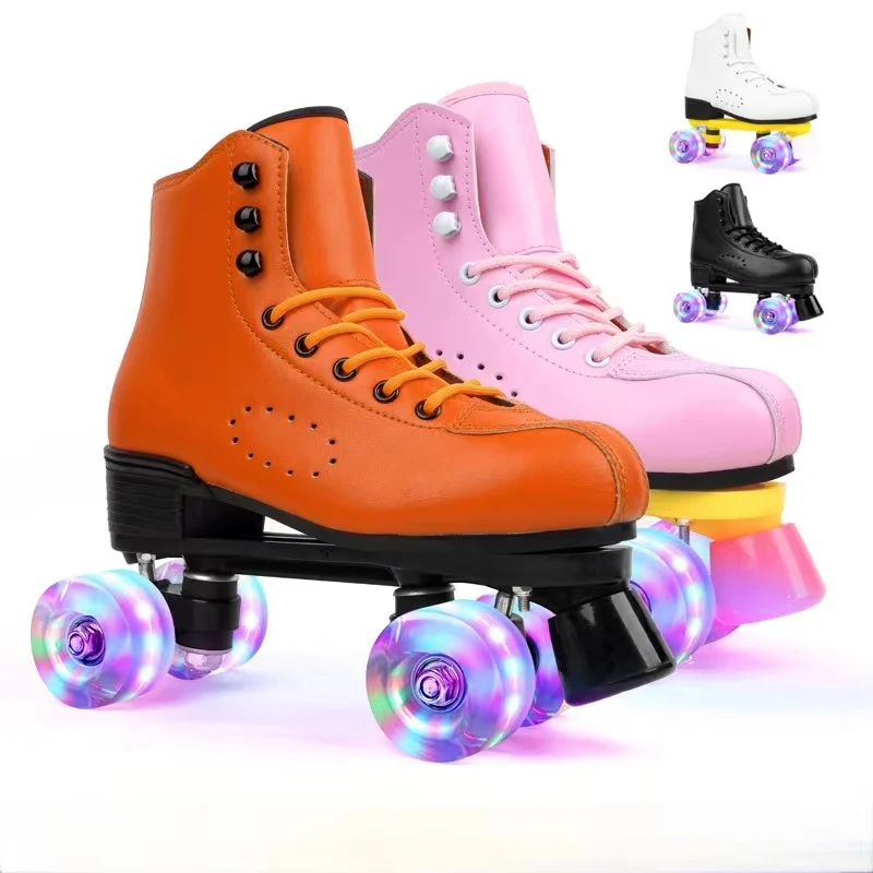 

Wholesale New Style High Quality Two-row Outdoor Flashing Roller Skates