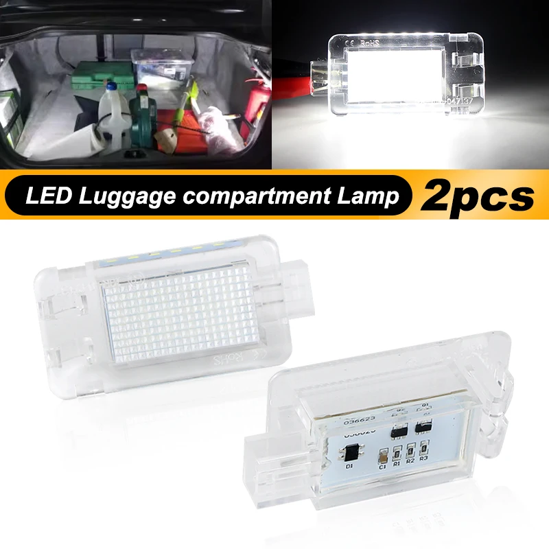 2PCS LED Trunk Lamp For Volvo S60 XC90 V70 V50 S40 S80 C30 XC70 C70 Car Luggage Compartment Light 30754448 9151431