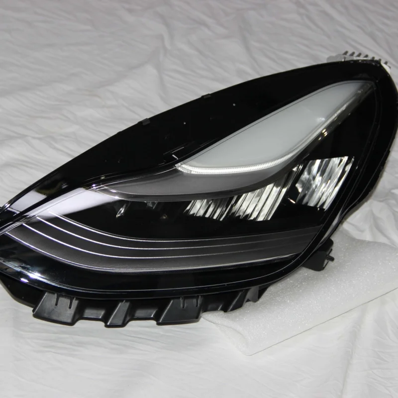 Conjunto de Faros LED para Tesla Model 3 Y 2018-2024, Izquierdo y Derecho, Haz de Matriz, DRL, Iluminación Adaptativa, Alta Intensidad, Plug and Play, OEM F