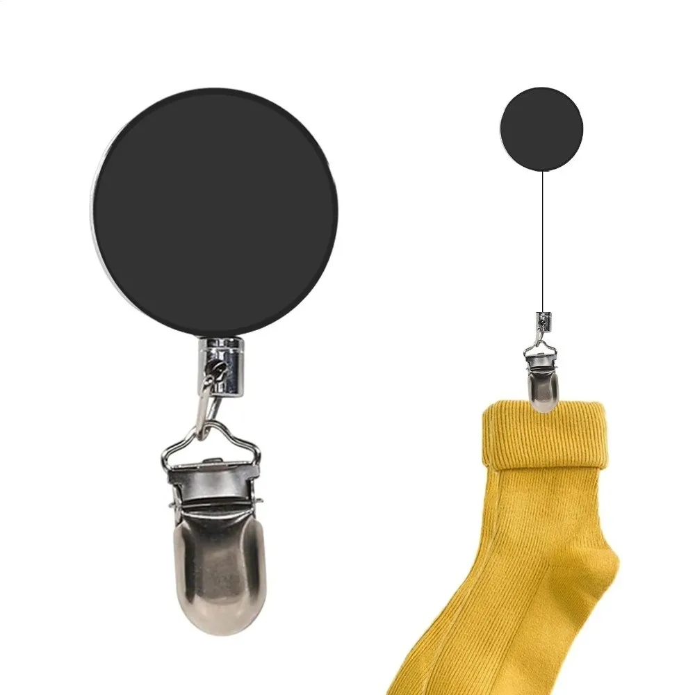 Retractable Buckle Retractable Towel Rack No Punching Automatic Retractable Wall Mount Towel Holder Auto Rebound Design