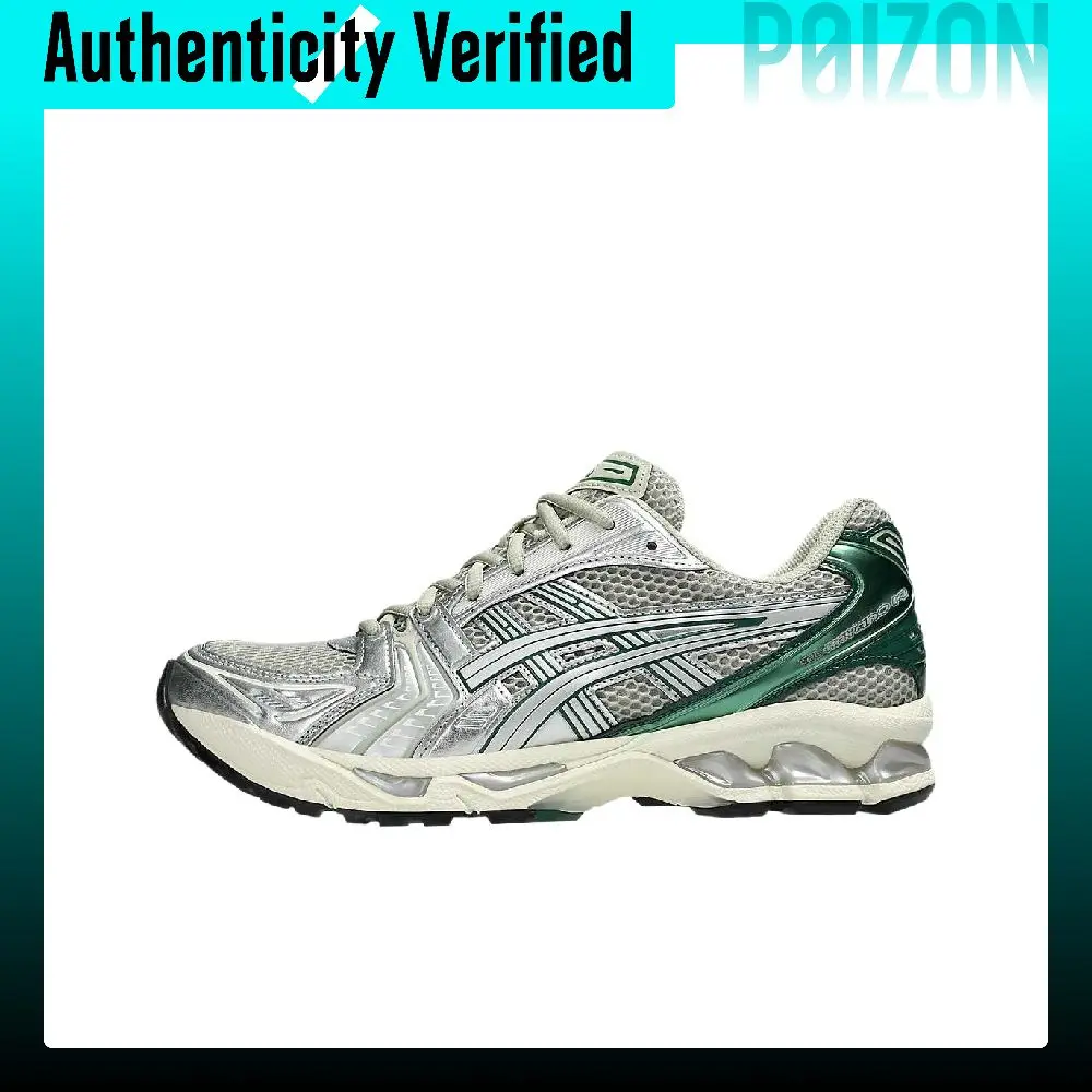 ASICS Gel Kayano 14 Breathable Low top Running Shoes Unisex White Silver Green 1203A537-300