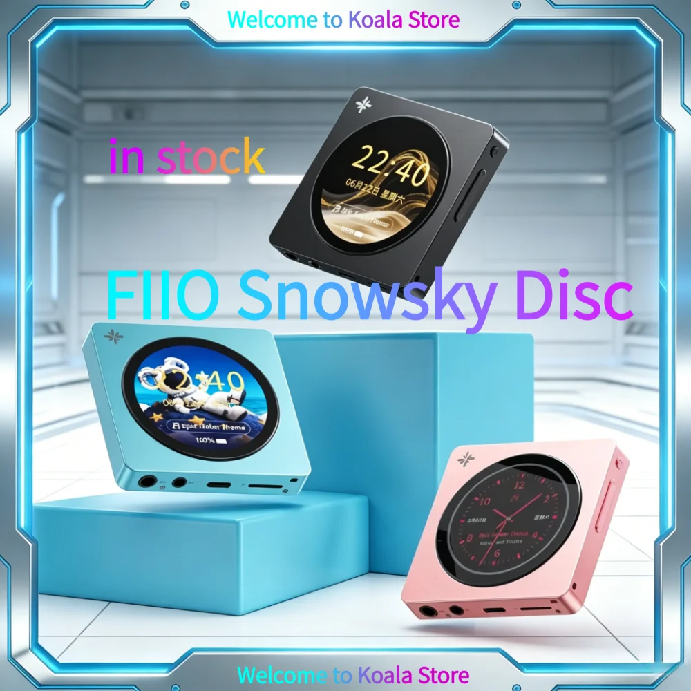 Reproductor de Música HiFi Portátil FiiO Snowsky Disc, DAC Dual CS43131, Salida Balanceada de 3.5mm y 4.4mm, Reproductor MP3 Bluetooth LDAC