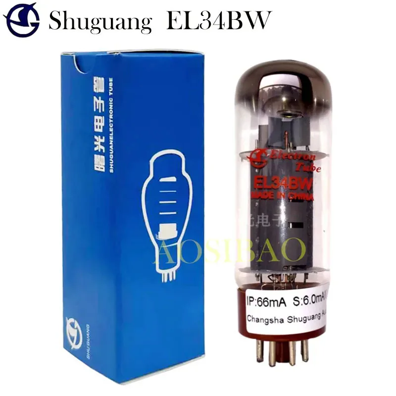 SHUGUANG  EL34M EL34BW EL34BHT Vacuum Tube Valve Replaces  6CA7 EL34B 6P3P 5881 6550 EL34 Electronic tubes For Amplifier