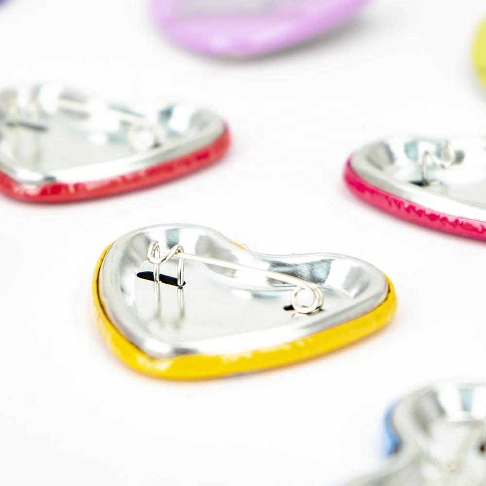 Heart 39x45mm Interchangeable Button Badge Making Machine Button Maker Mould