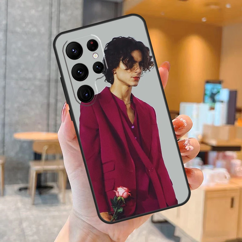 티모티 샬라메 배우 폰 케이스 삼성 갤럭시 S25 S24 S23 S21 S20 S22 울트라 S9 S10 플러스 S25 FE 백 커버