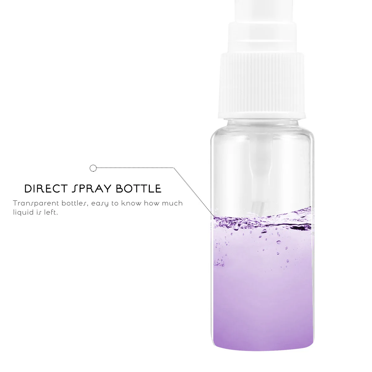 

8pcs Nasal Spray Bottle Pet Transparent Portable Sprayer For Essential Oils Perfume Water Medical Use Direct