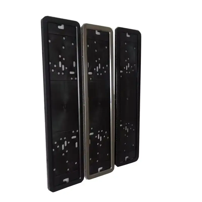 Fit EU Car License Plate Frame Metal And Plastic Frame Car License Plate Frame Number Plate Holder Car Accessories 1 Pcs