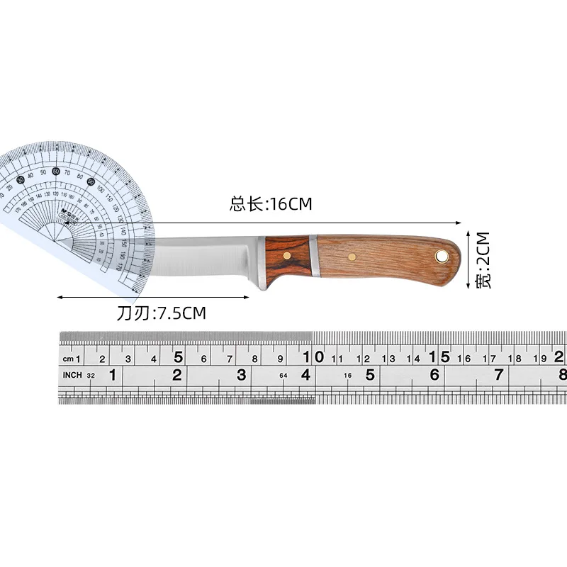 Paring Knives Stainless Steel Multipurpose Kitchen Knife Wood Steak Flatware Peeling Knife Cleaver Cutter Dining Tool  Facas