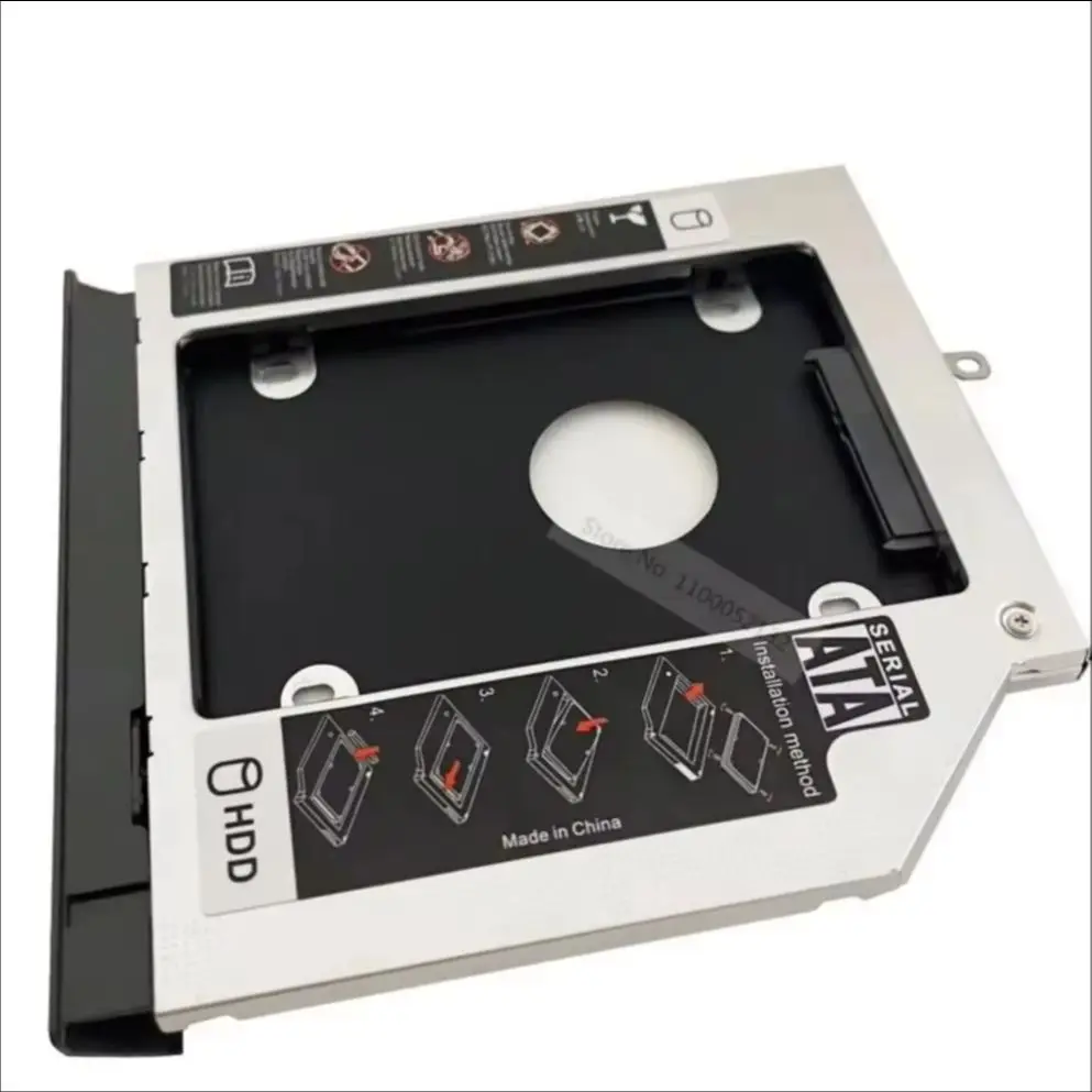 with Bezel Panel 2nd Secondary 2.5 Hard Drive Optical Bay Caddy Frame Bracket Adapter for Lenovo YangTian V330-15ISK V330-15IKB