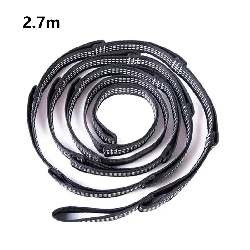 2.7m 11 rings Adjustable Tree Hanging Hammock Yoga Straps High Safety Yoga Hammock Chrysanthemum Rope