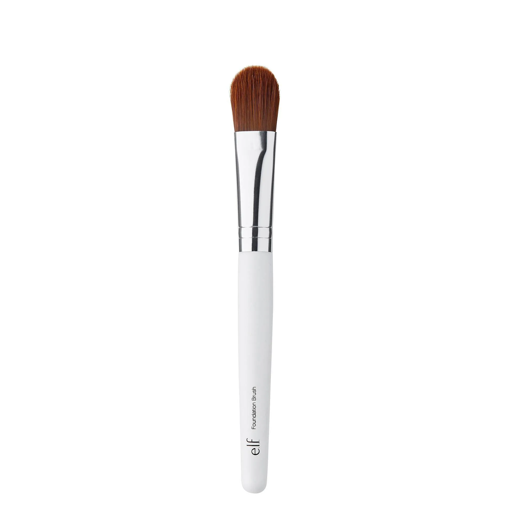 Angled Foundation Brush With Soft Synthetic Bristles For Liquid Makeup Blending, Smooth Face Coverage Tool