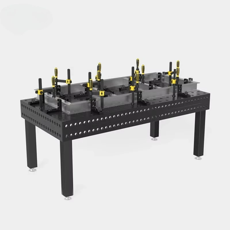 تصنيع احترافي معتمد من CE لوحة طاولة لحام ثنائية الأبعاد طاولة لحام فولاذية ثلاثية الأبعاد مع أدوات لحام وتركيبات اللحام #2