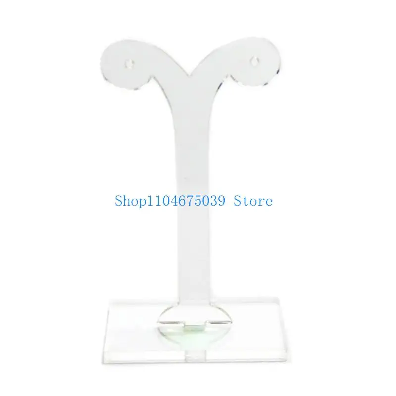 منظم عرض حلق أكريليك على سطح الطاولة 5asd، حامل مجوهرات شفاف لبراعم الفاصوليا للاستخدام في المعارض والخزائن