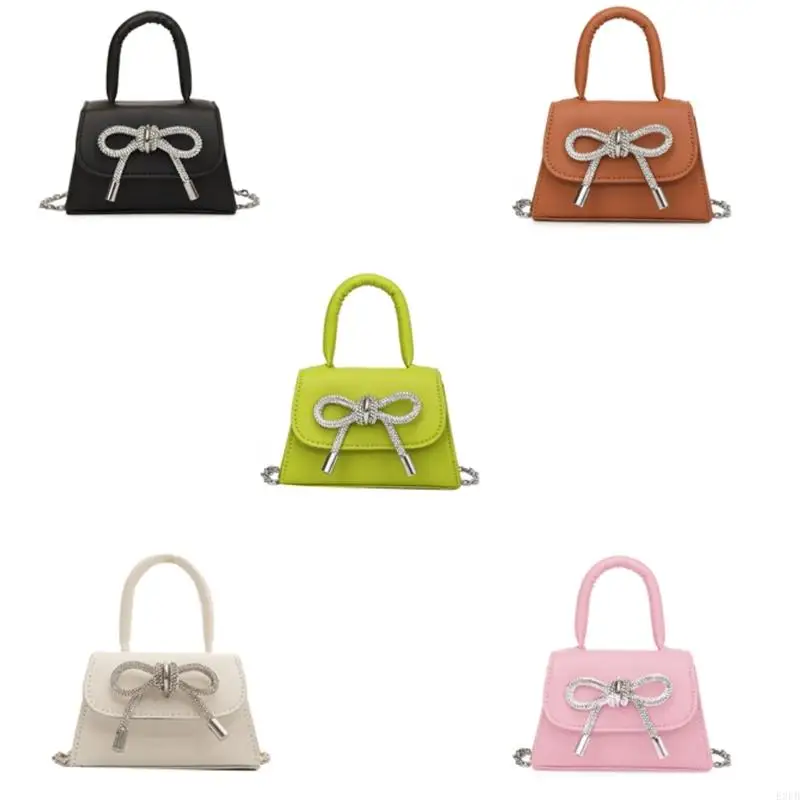 

E8FB Compact Bowknot Designs Dimbag pu