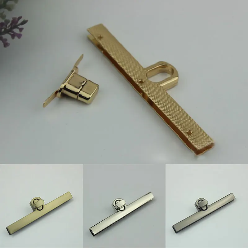 Bag Metal Clasp Turn Locks Twist Button For DIY Handbag Leather Craft Bag Purse Hardware Elegant Gold Bag Accessories