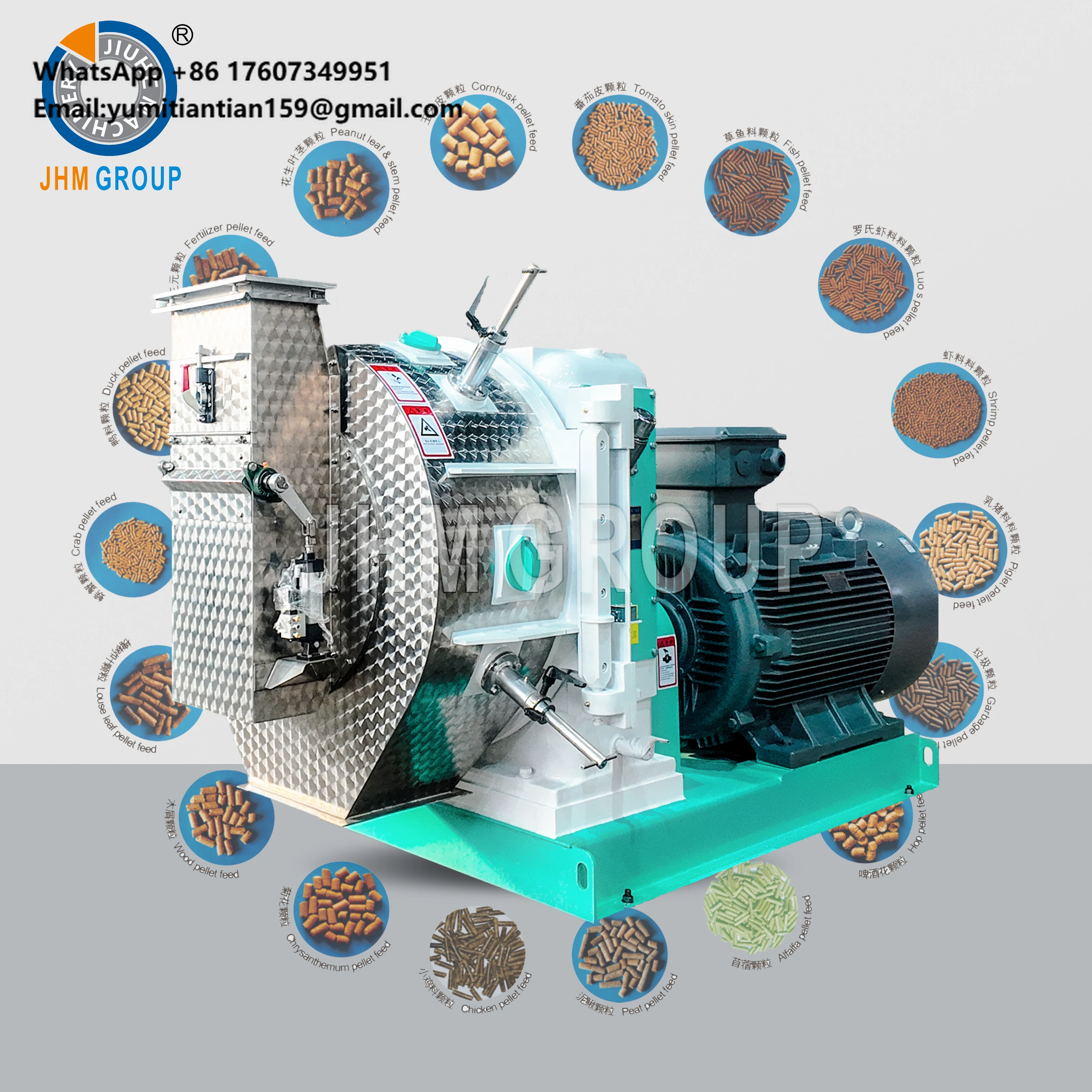 

JIUHE Feed Processing Machine Used Poultry and Animal Chicken Feed Pellet Making Line for Livestock Factory Fish Industries