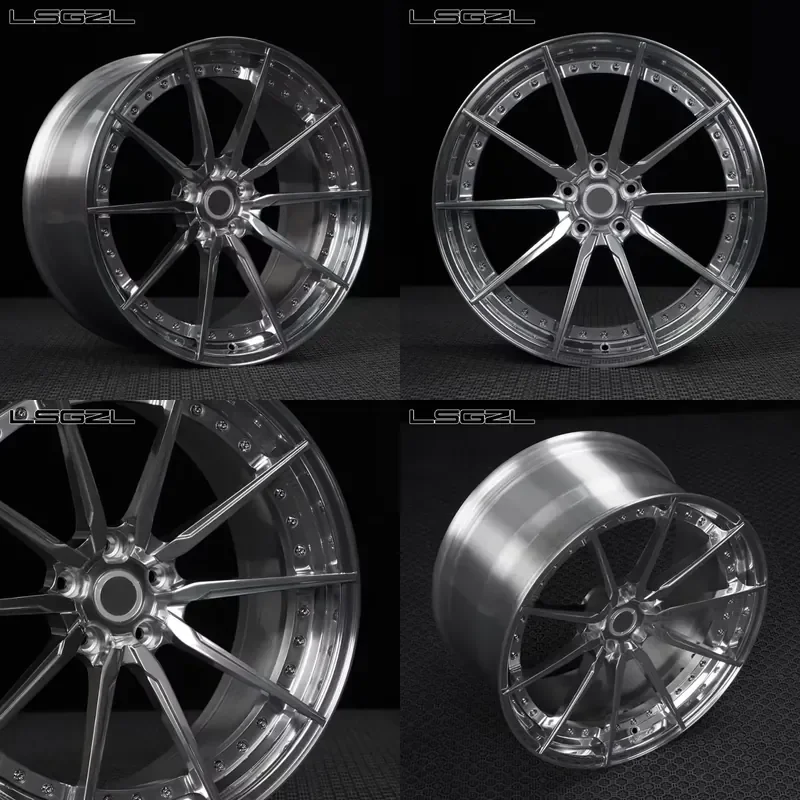 

i Lsgzl Forged 2-piece Custom Polish 5x114.3 5x127 5x120 for C8 RS4/5 F10 M3/4 G8X 20/21 16-26 Inch Car Wheel