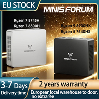 Original MINISFORUM UM870/UM760 Slim AMD Office Mini pc Ryzen 7 8745H / R5 7640HS DDR5 WiFi6E Mini Gamer Computer Mini PC