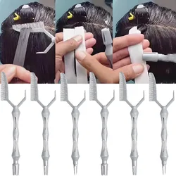 3PCS Barber ShopHair Perm CombHair Styling Perm Hair Positioning Perming Dyeing Comb Locator Perm Curly Tool Auxiliary Comb