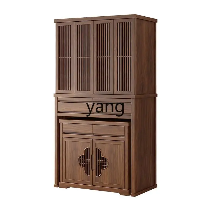 

YJQ Buddhist niche Guanyin Bodhisattva household new Chinese vertical cabinet solid wood offering table modern