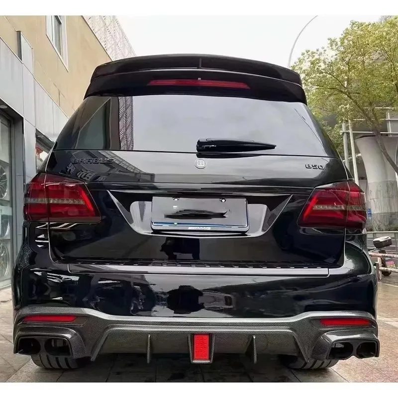 

Карбоновый задний диффузор для Mercedes-Benz GLS-класса W166 GLS53 63, сплиттер-спойлер для заднего бампера, комплект для тюнинга кузова автомобиля