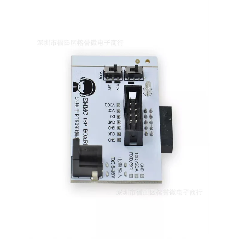 EMMC ISPSmall placa emmcFlying Line Online Placa de conversão de leitura/gravação RT809HProgrammer dedicado