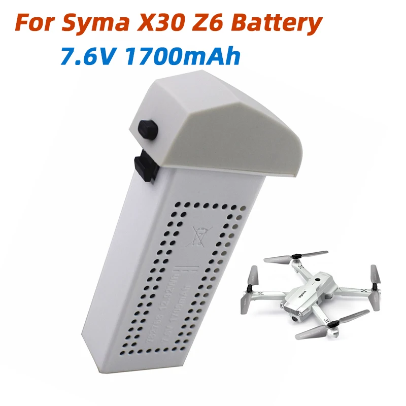 

For Syma X30 Z6 Lithium Drone Battery 7.6V 1700mAh Syma X30 Z6 X500 X30 HS175 D65 GPS Folding Quadcopter Drone Accessory Battery