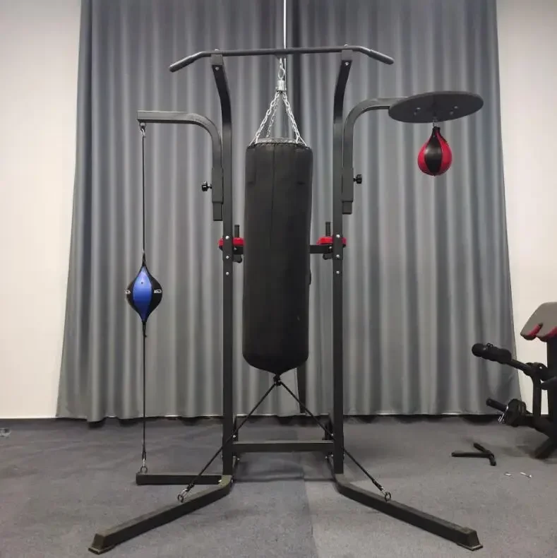 حامل قائم بذراع سحب متعدد الوظائف للتدريب على كرة سرعة الملاكمة على شكل كمثرى