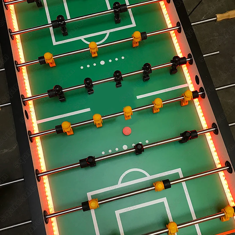 New Design 4 Player Handle Standard Eight Strokes Led Big Soccer Indoor Family Fun Foot Ball Table Football