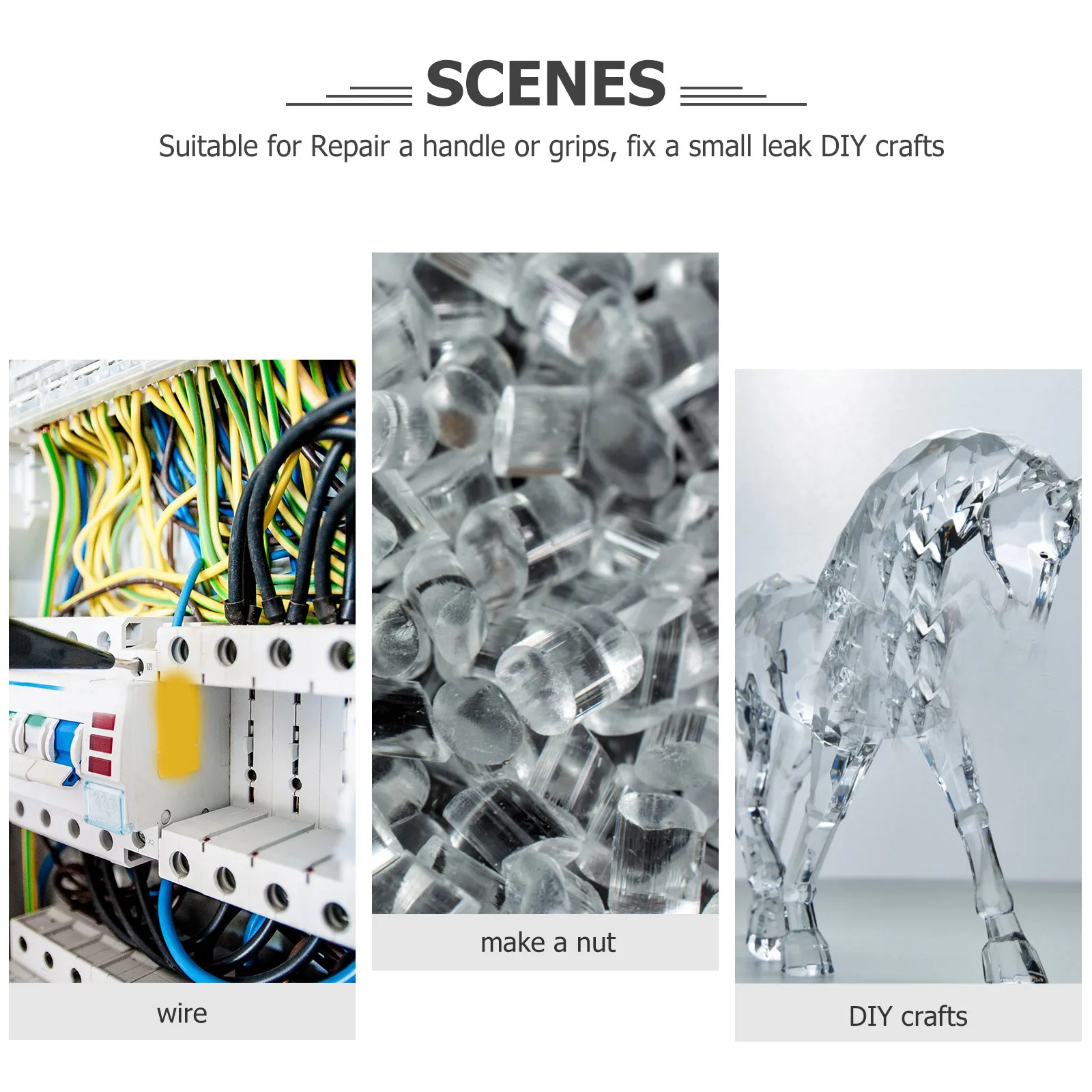 

1 Bag Diy Thermoplastic Beads For Moldable Plastic That Hardens Thermal Beads Repair Kit Crafting Sculpting Tools